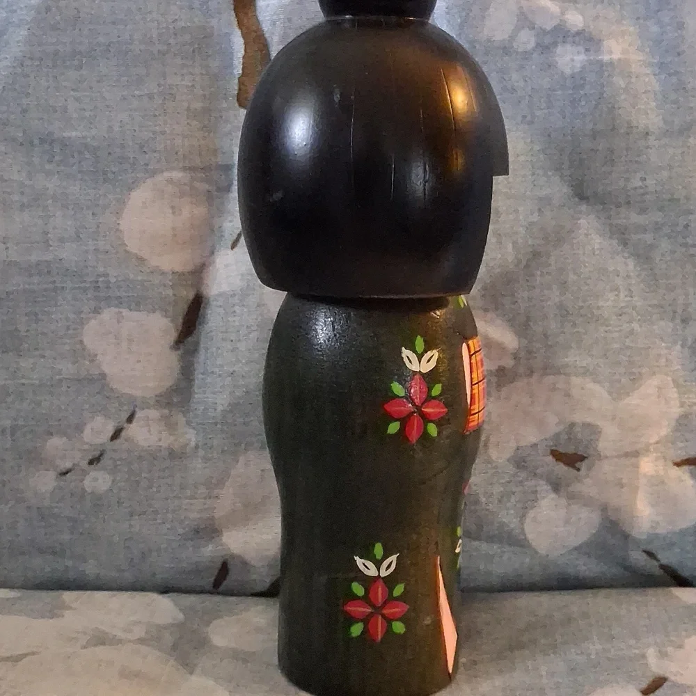 Wood Japanese Kokeshi Doll by Sadao Kish